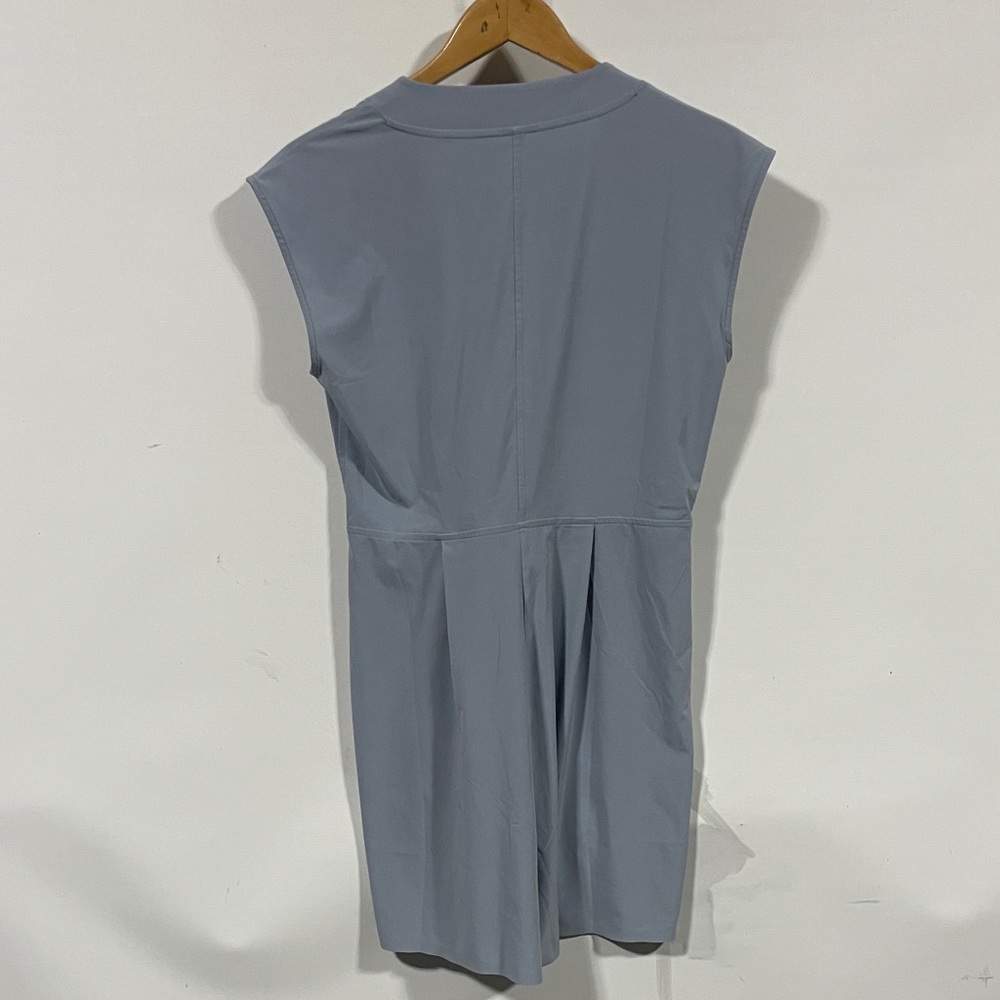 Athleta Light Blue V-Neck Romper with Drawstring - Picture 4 of 4